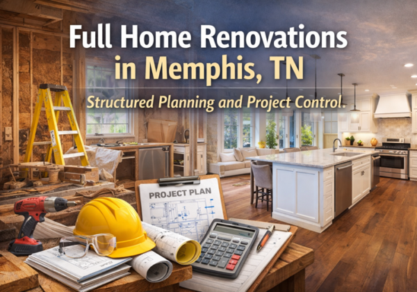 Full home renovations in Memphis, TN require defined scope development, disciplined scheduling, and compliance-driven oversight. Residential remodeling projects often involve structural adjustments, mechanical upgrades, interior reconfiguration, and exterior improvements that must be coordinated under Tennessee licensing standards. Lawrence and Lawrence General Contractors, LLC performs full home renovations with documented project controls and inspection-based sequencing. Renovation projects are managed from initial evaluation through final approval with structured coordination across all required trades.